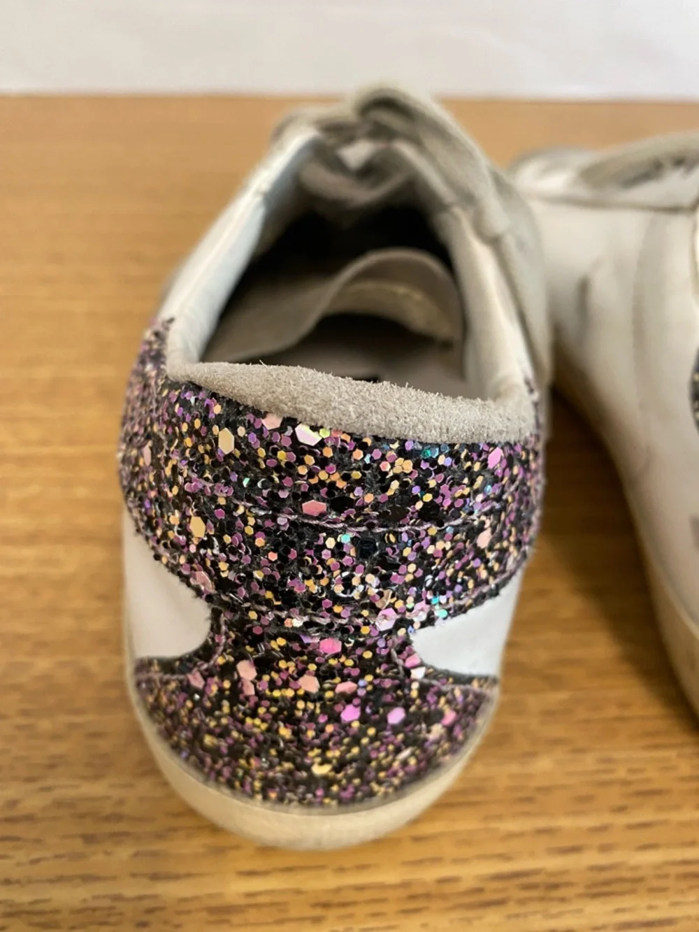 Golden Goose Super Star Sneakers with Glitter Heel - Picture 7 of 12
